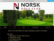Tablet Screenshot of norskgolfclub.com
